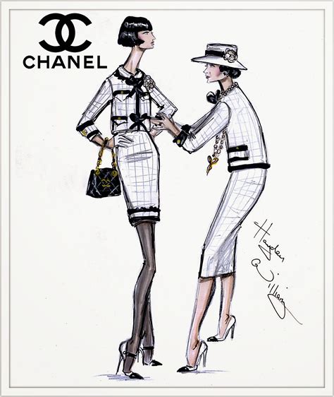 chanel sketches|chanel fashion drawings.